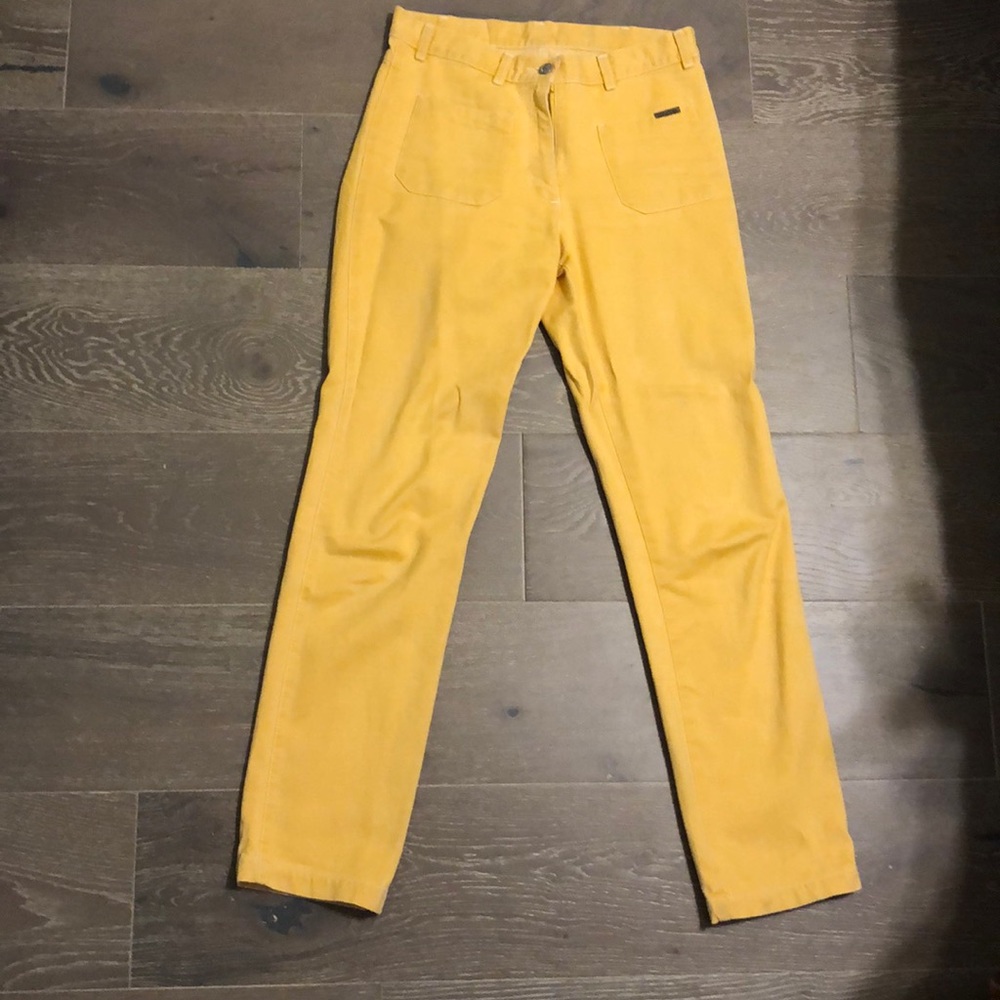 Vintage Calvin Klein Yellow Pants